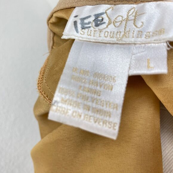 Soft Surroundings Mocha Gold Sequin Full Maxi Skirt Large Festival Gypsy Fairy - Picture 12 of 13